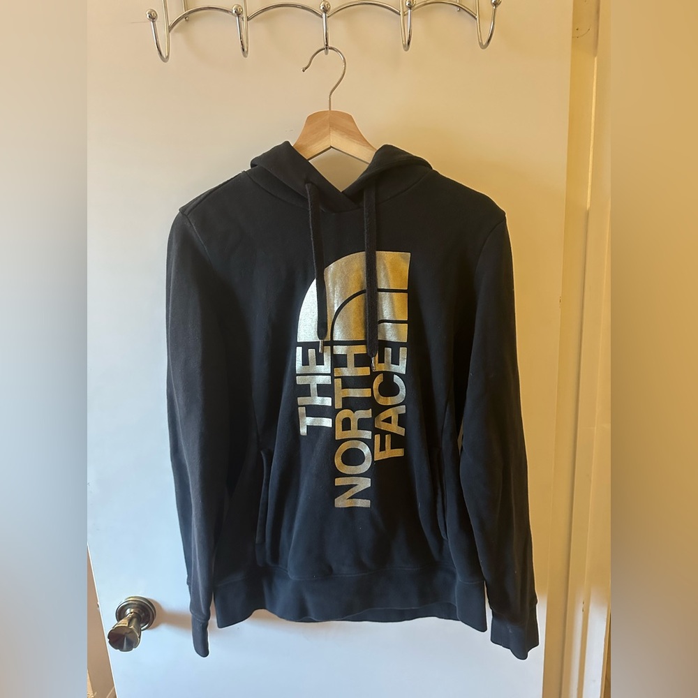 The North Face Black Hoodie with  Logo